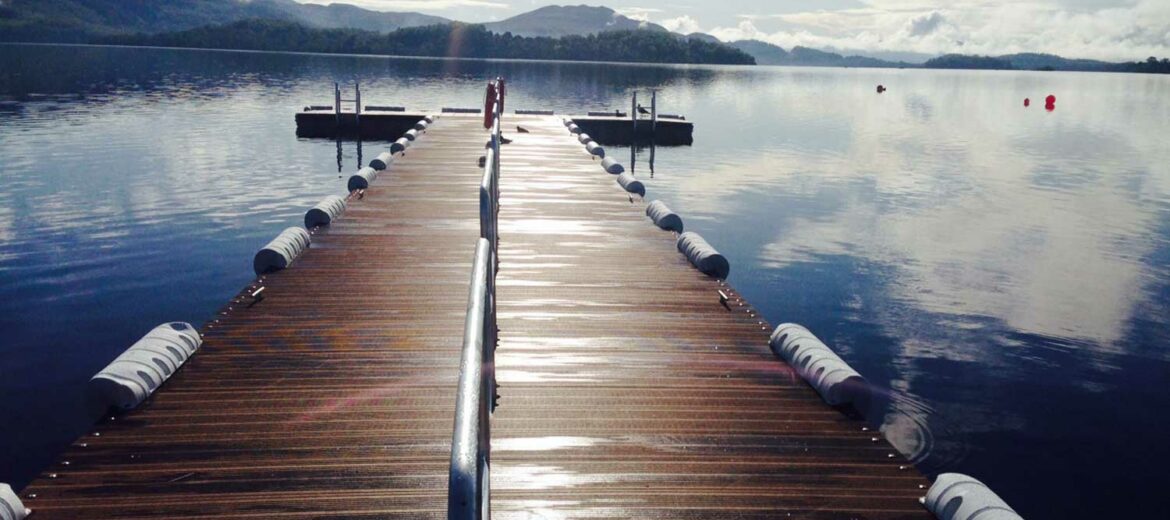 Loch Lomond Jetty at Lodge on Loch Lomond Wedding View of Jetty