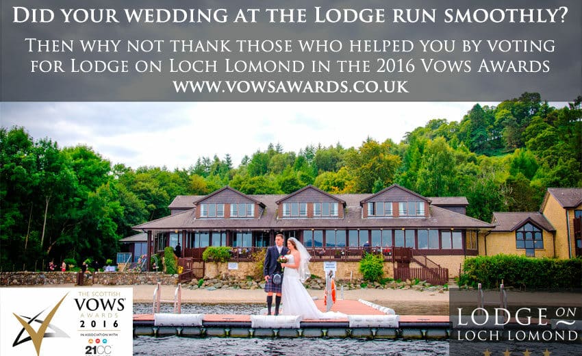 Nominate the Lodge on Loch Lomond for the Vows Awards 2016