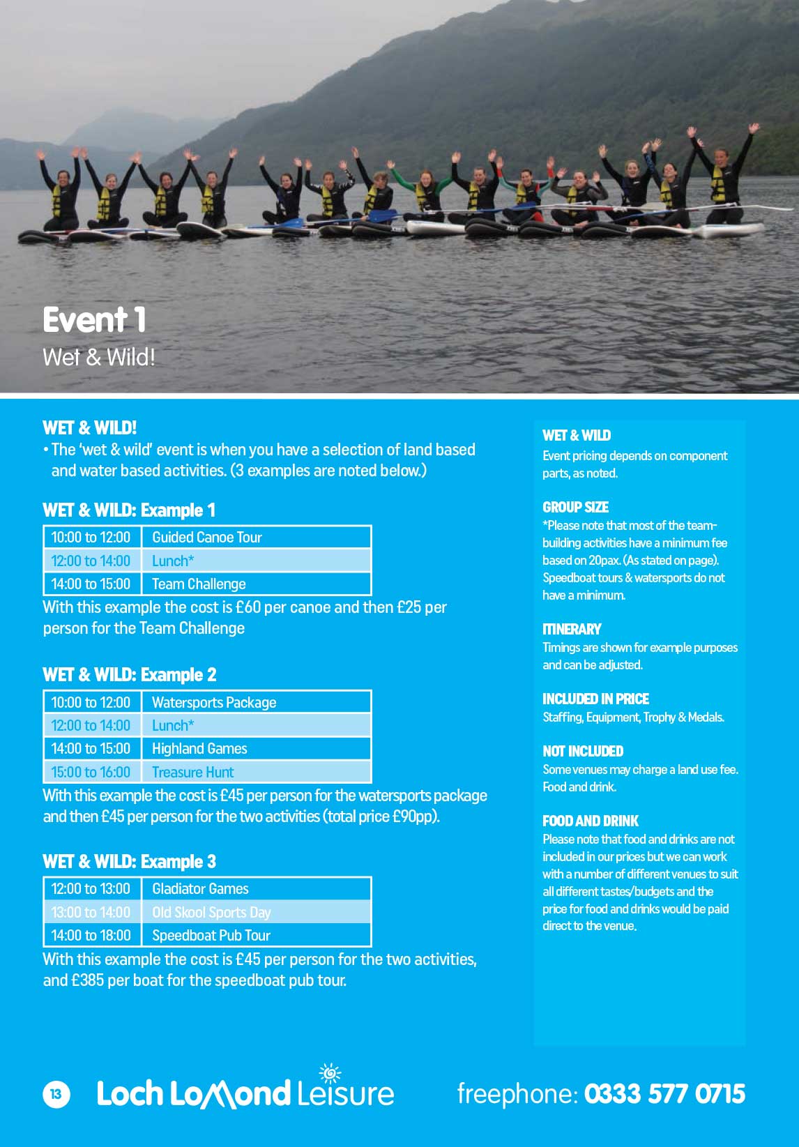 Loch Lomond Leisure 2018 Booklet
