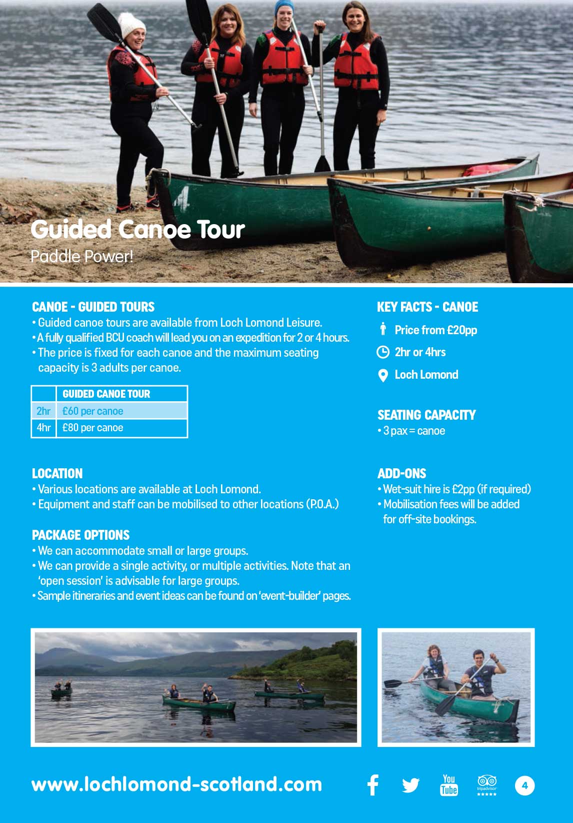 Loch Lomond Leisure 2018 Booklet