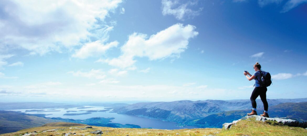 Hill walking Loch Lomond Luss