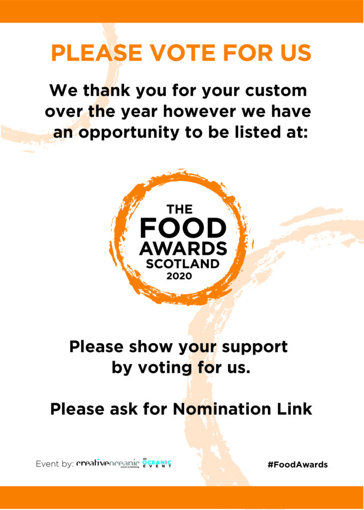 Please vote for Colquhouns Restaurant