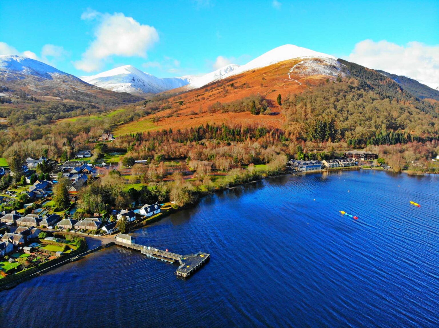LodgeonLochLomondAutumnOverlookingLussweb Lodge on Loch Lomond
